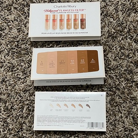 Charlotte Tilbury Makeup 3 Charlotte Tilbury Sample Cards Hollywood